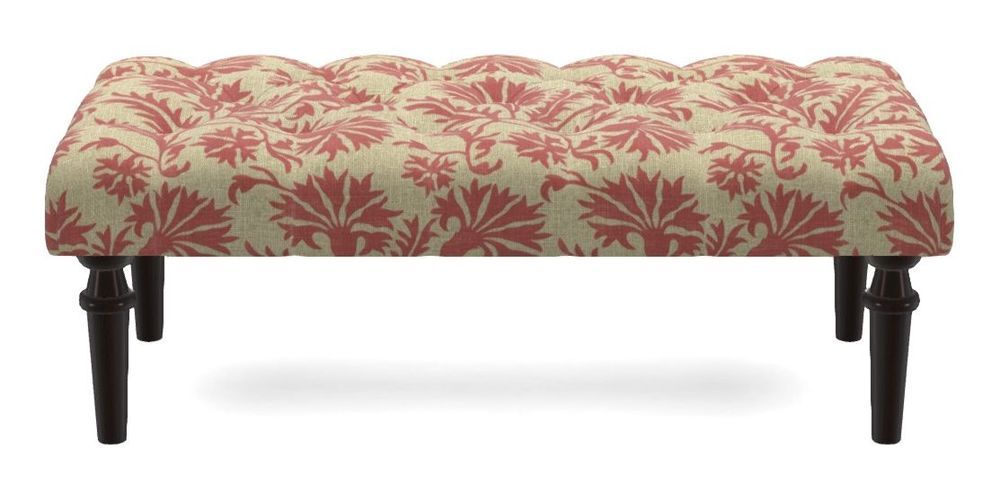 Small Buttoned Footstool