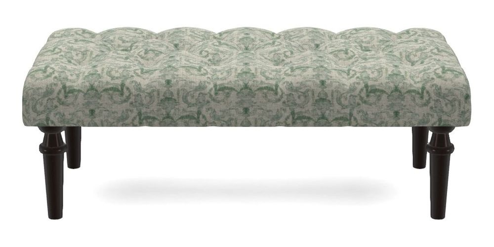 Small Buttoned Footstool