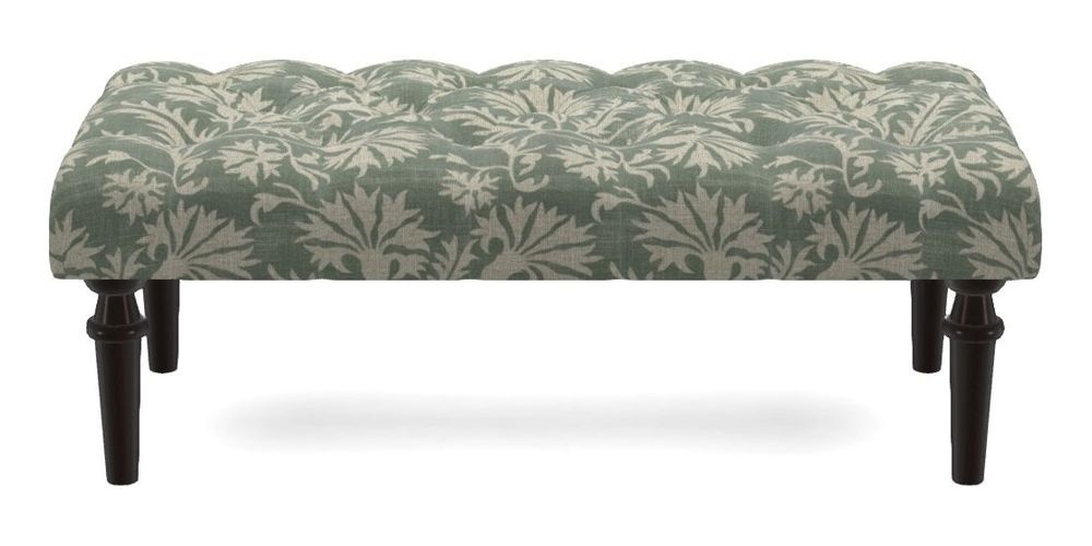 Small Buttoned Footstool