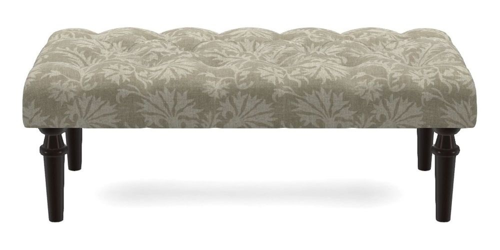 Small Buttoned Footstool