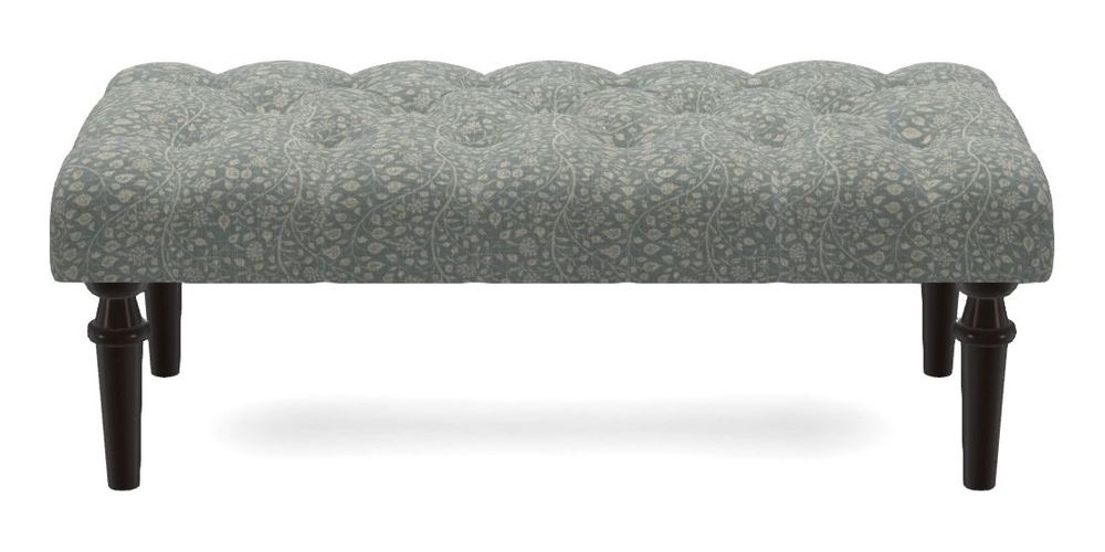 Small Buttoned Footstool