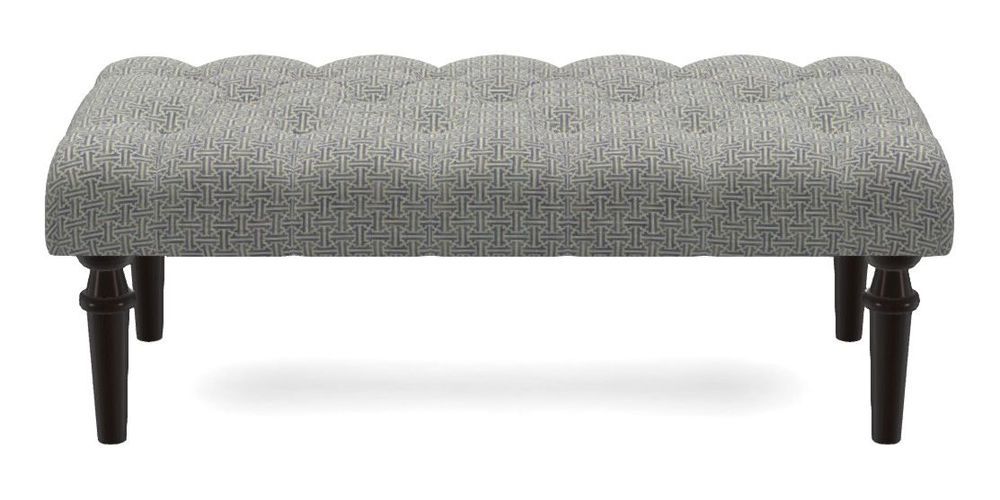 Small Buttoned Footstool