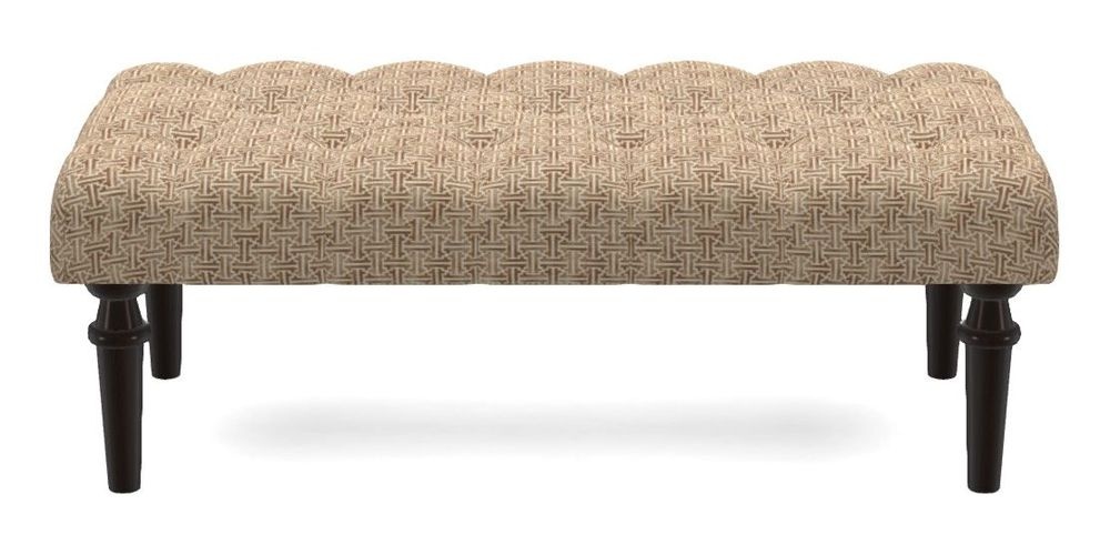 Small Buttoned Footstool