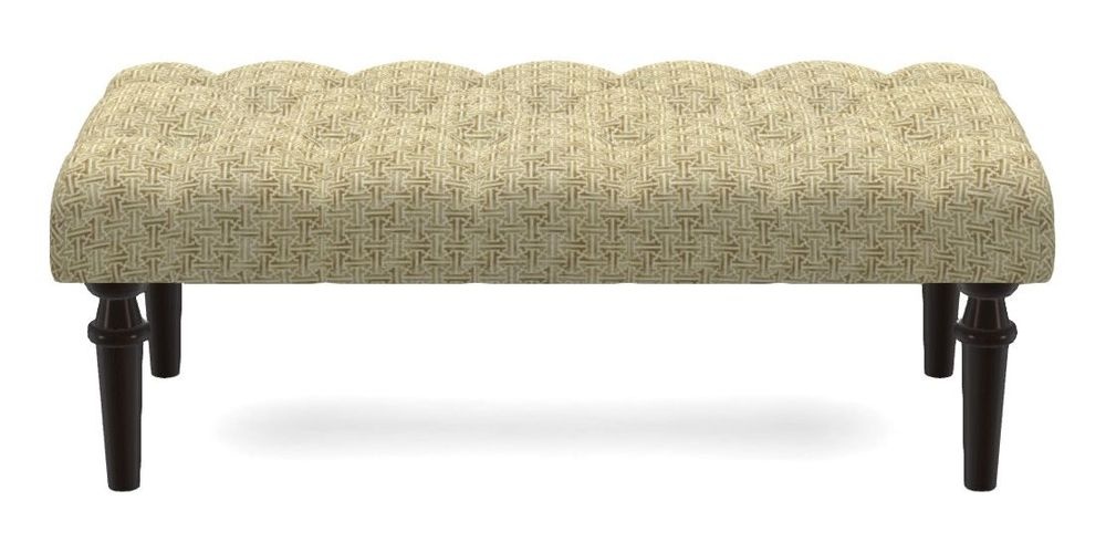 Small Buttoned Footstool