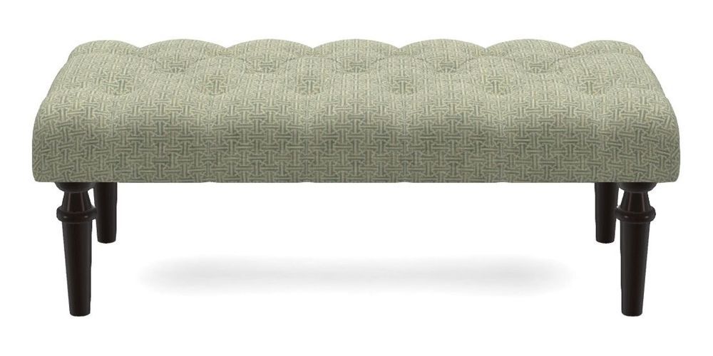 Small Buttoned Footstool