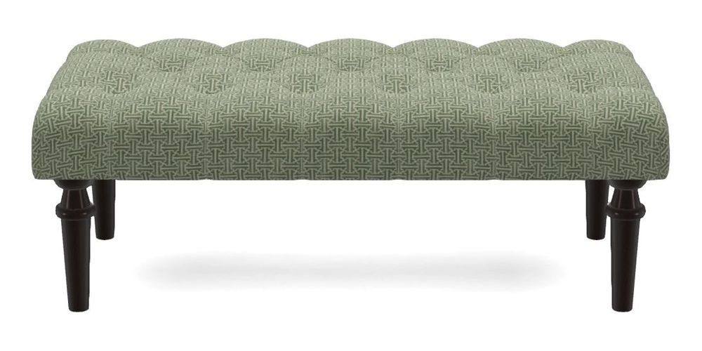 Small Buttoned Footstool