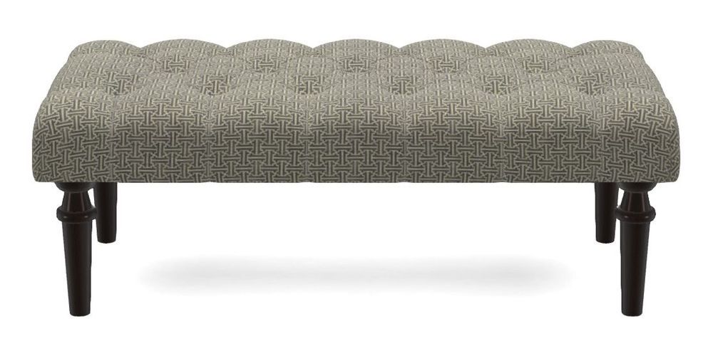 Small Buttoned Footstool