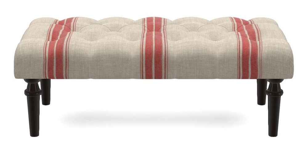 Small Buttoned Footstool