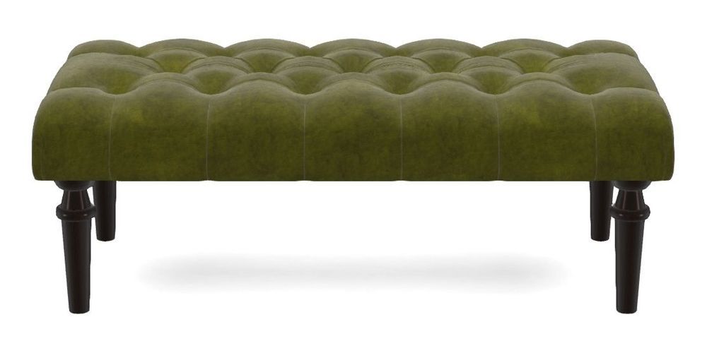 Small Buttoned Footstool