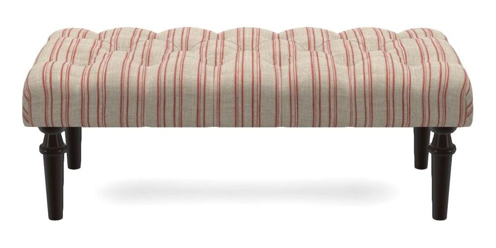 Small Buttoned Footstool