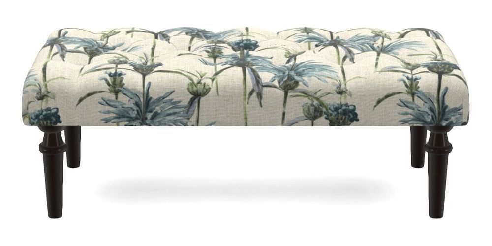 Small Buttoned Footstool