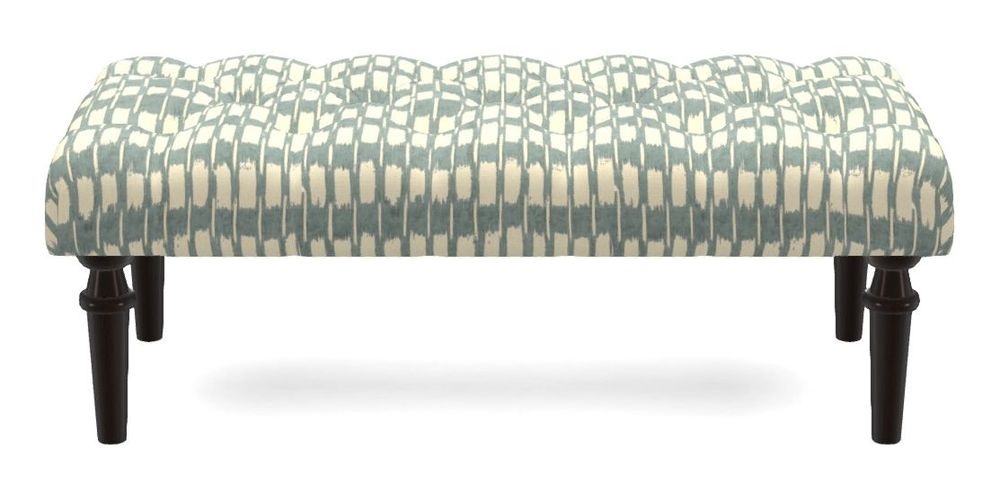 Small Buttoned Footstool