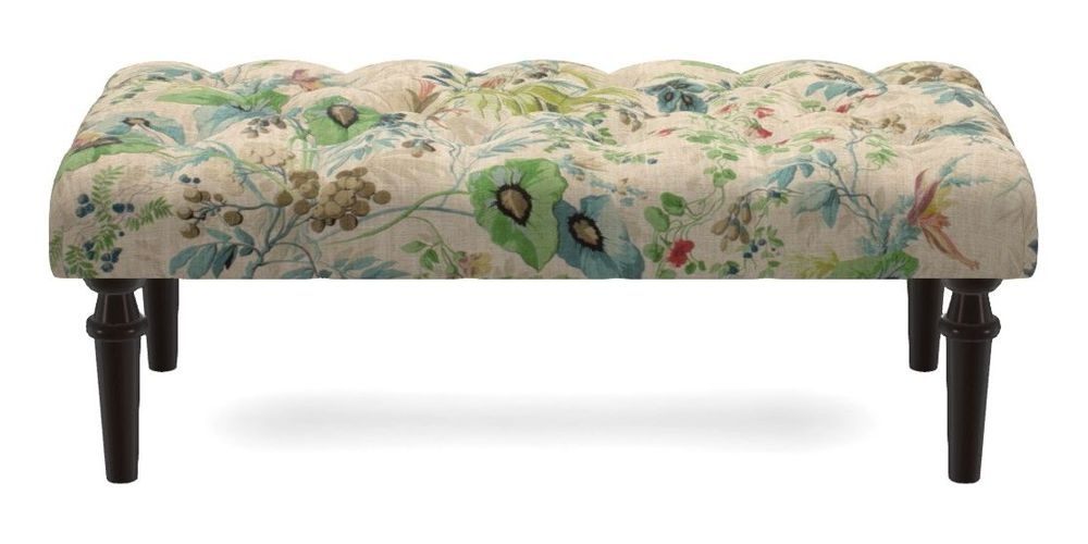 Small Buttoned Footstool