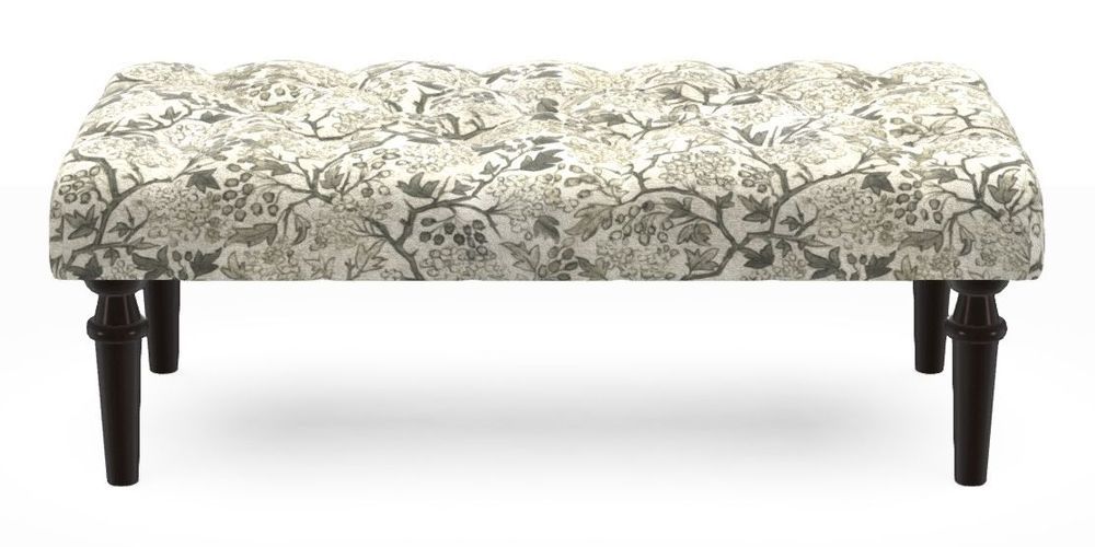 Small Buttoned Footstool