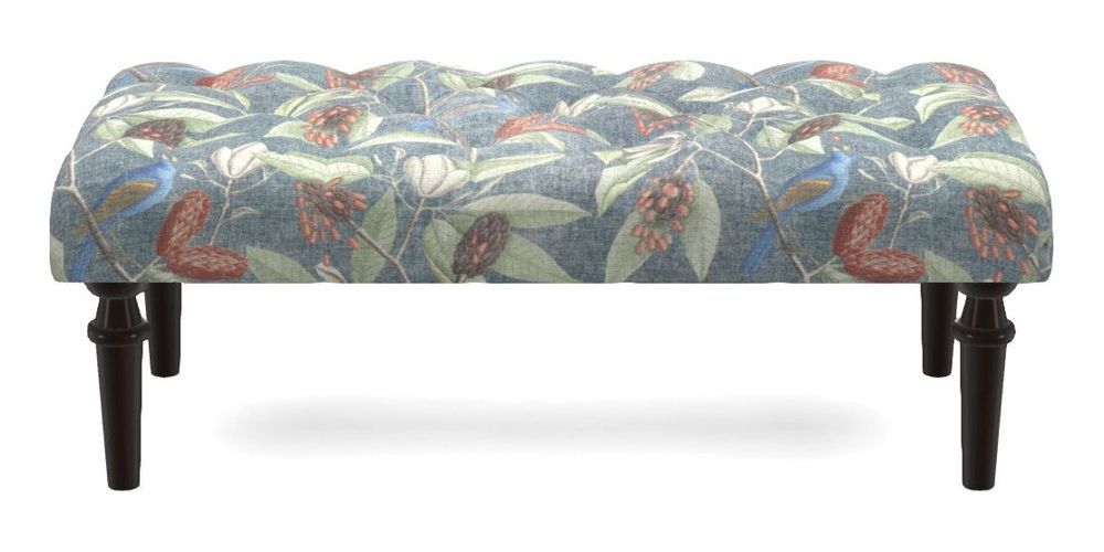 Small Buttoned Footstool