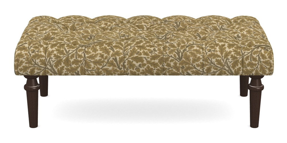 Product photograph of Pentlow Footstool Large Footstool In V A Drawn From Nature Collection - Oak Tree - Gold from Sofas and Stuff Limited