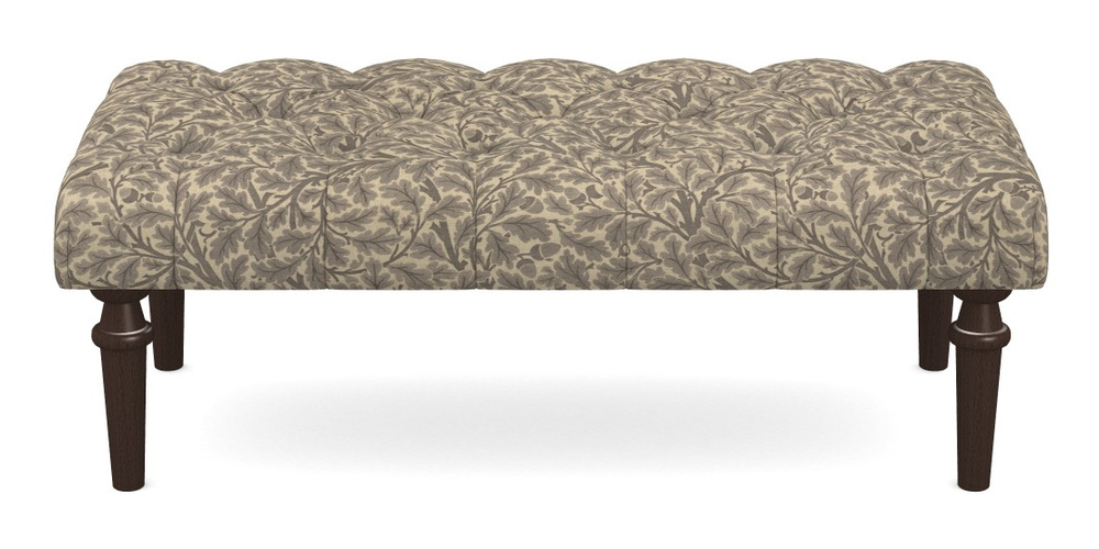 Product photograph of Pentlow Footstool Large Footstool In V A Drawn From Nature Collection - Oak Tree - Grey from Sofas and Stuff Limited