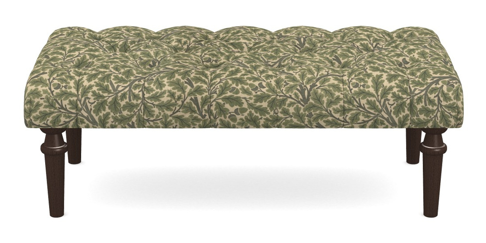 Product photograph of Pentlow Footstool Large Footstool In V A Drawn From Nature Collection - Oak Tree - Light Green from Sofas and Stuff Limited