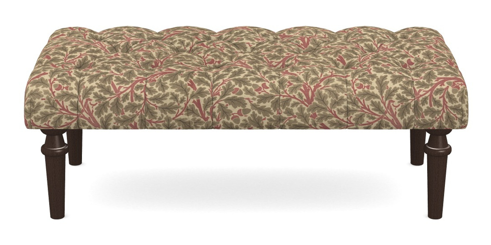 Product photograph of Pentlow Footstool Large Footstool In V A Drawn From Nature Collection - Oak Tree - Red from Sofas and Stuff Limited