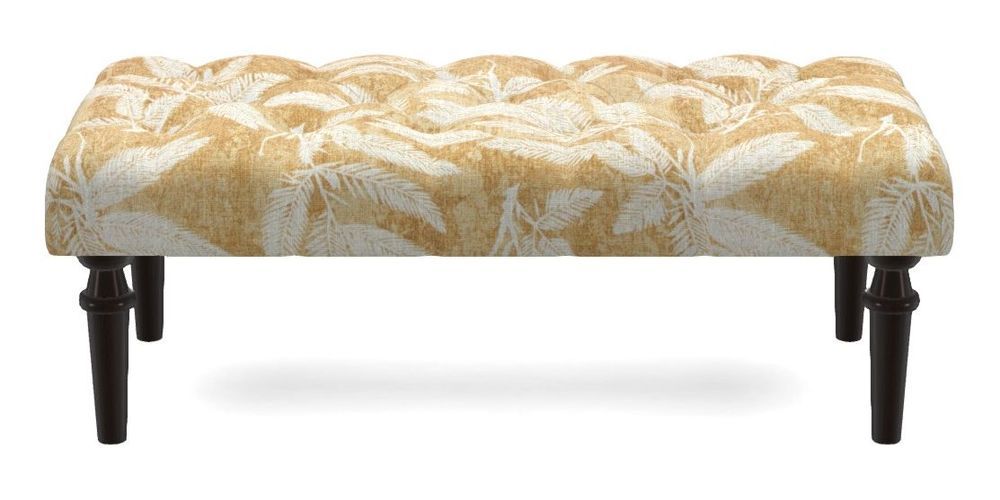 Small Buttoned Footstool