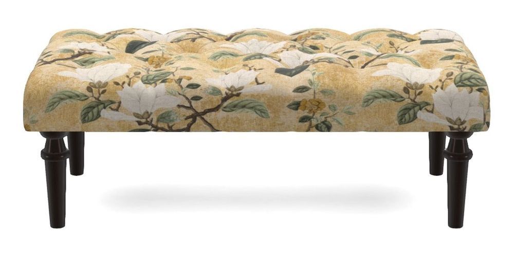 Small Buttoned Footstool