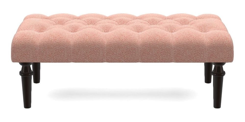 Small Buttoned Footstool