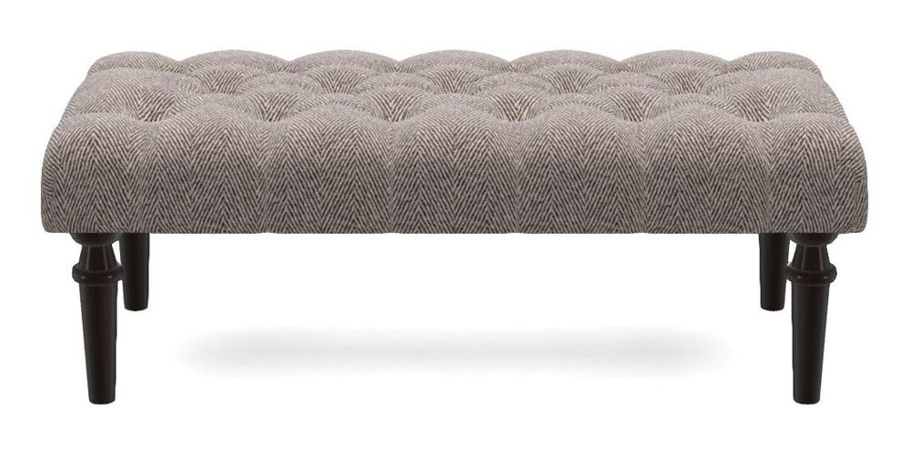 Small Buttoned Footstool