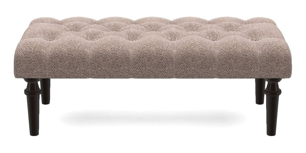 Small Buttoned Footstool