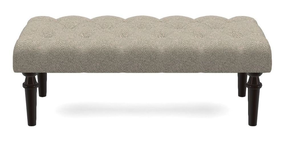 Small Buttoned Footstool