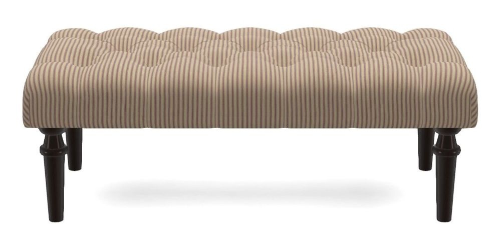 Small Buttoned Footstool