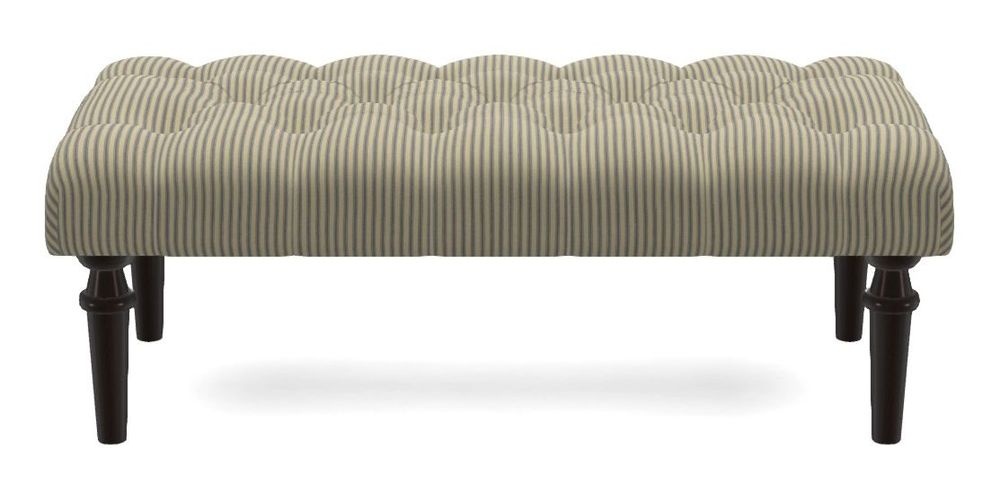 Small Buttoned Footstool