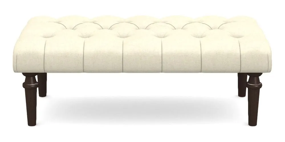 Small Buttoned Footstool