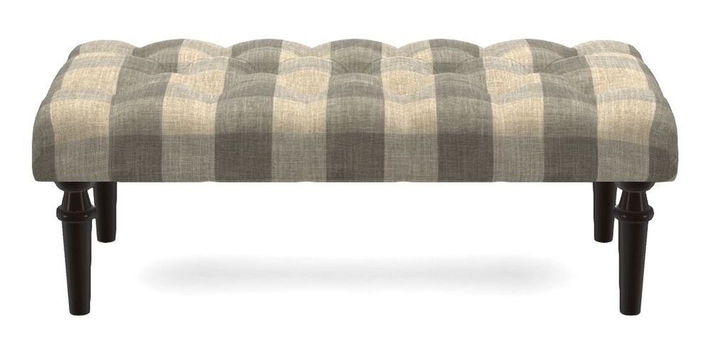 Small Buttoned Footstool