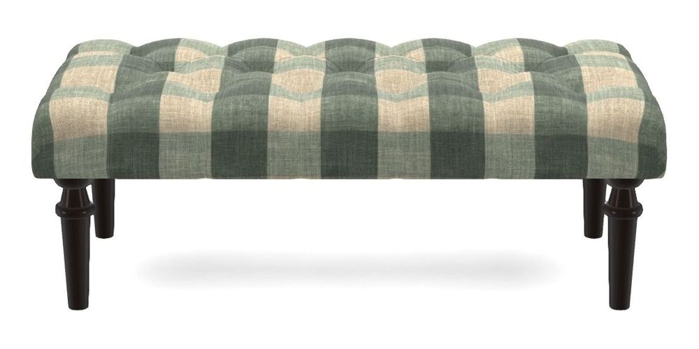 Small Buttoned Footstool