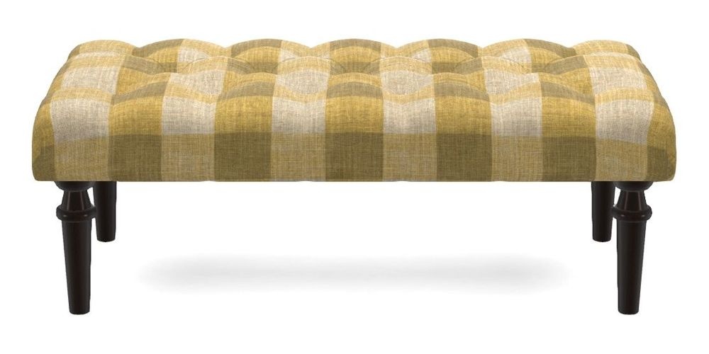 Small Buttoned Footstool