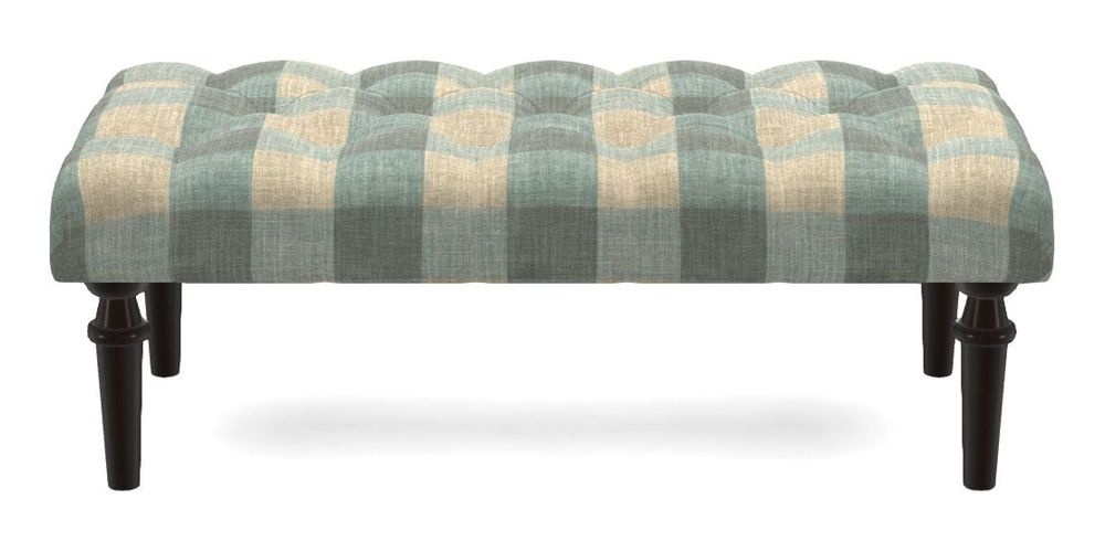 Small Buttoned Footstool