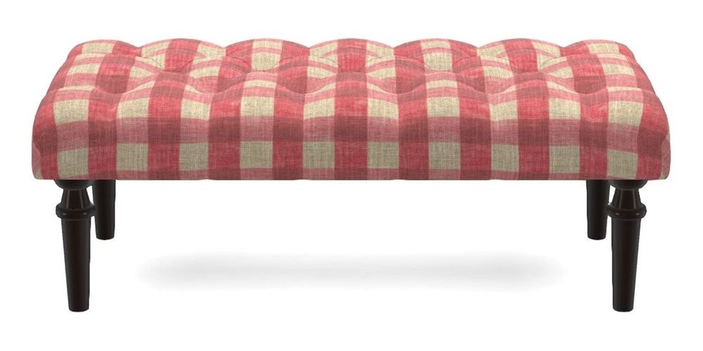 Small Buttoned Footstool