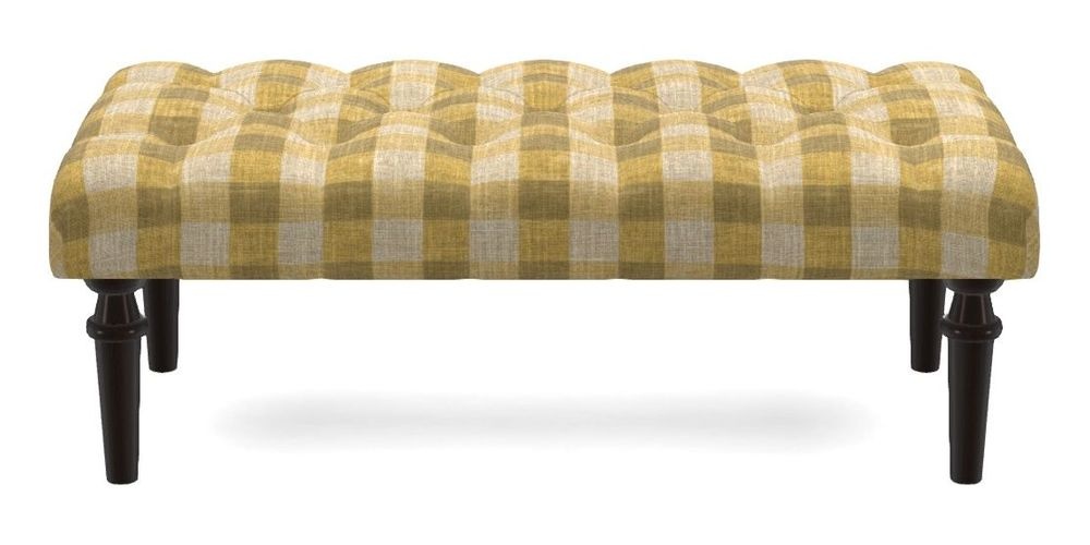 Small Buttoned Footstool