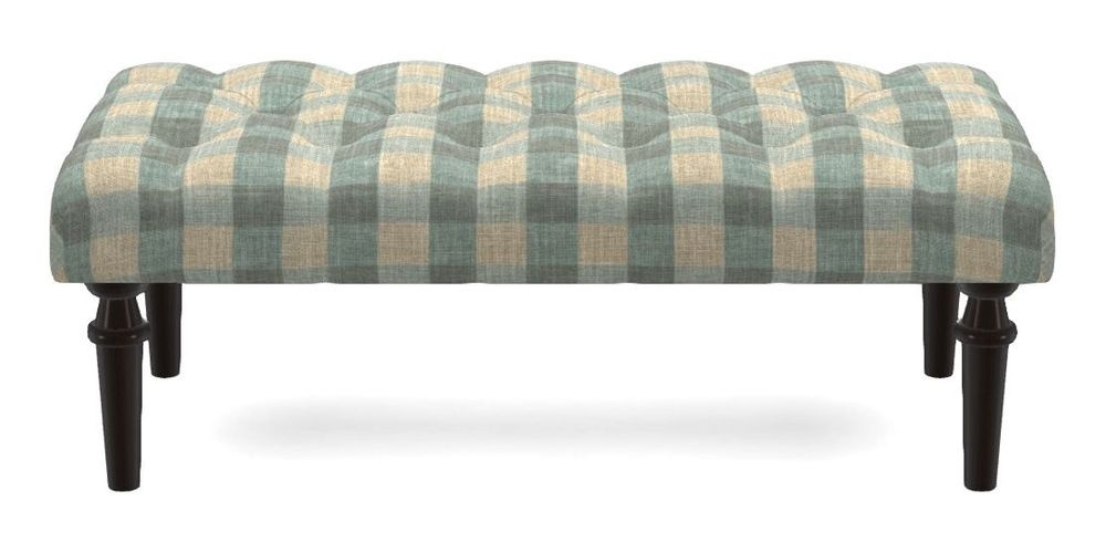 Small Buttoned Footstool