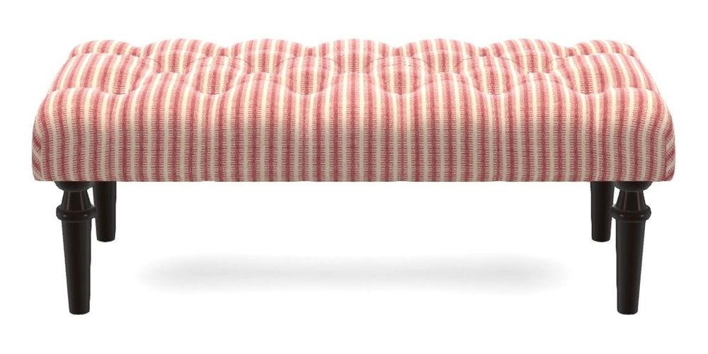 Small Buttoned Footstool