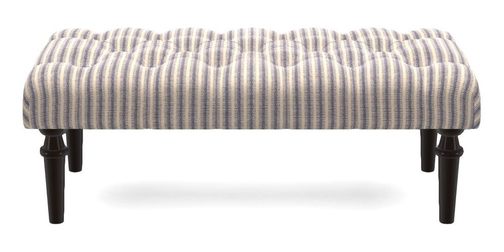 Small Buttoned Footstool