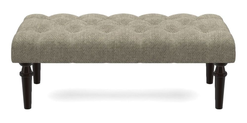 Small Buttoned Footstool