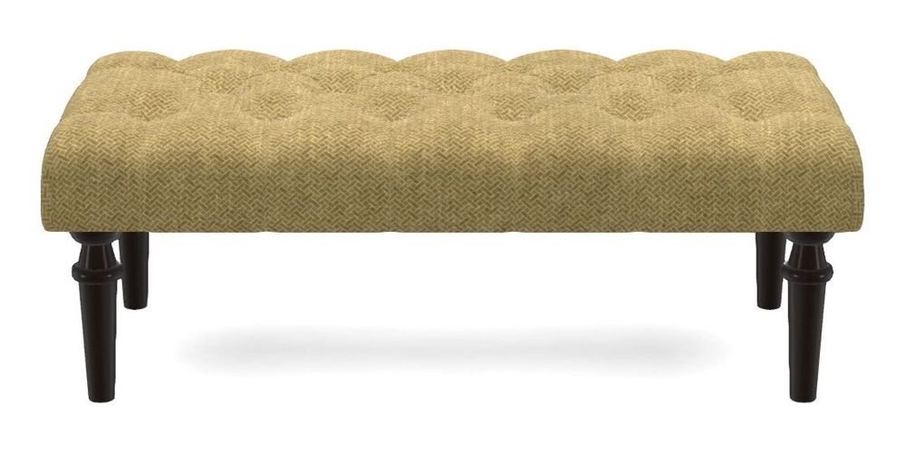 Small Buttoned Footstool