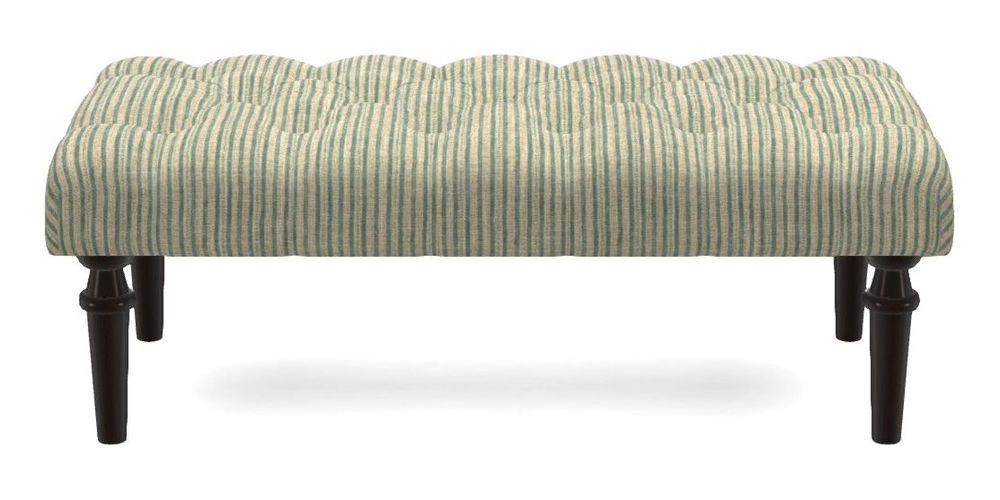 Small Buttoned Footstool