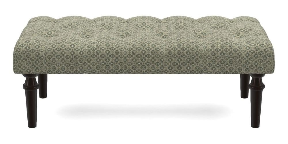 Small Buttoned Footstool