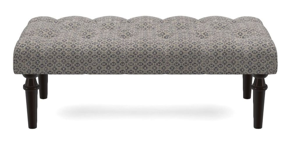 Small Buttoned Footstool