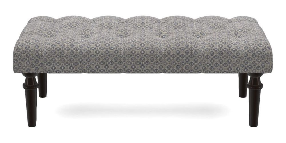 Small Buttoned Footstool