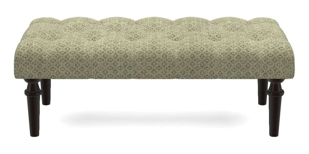 Small Buttoned Footstool