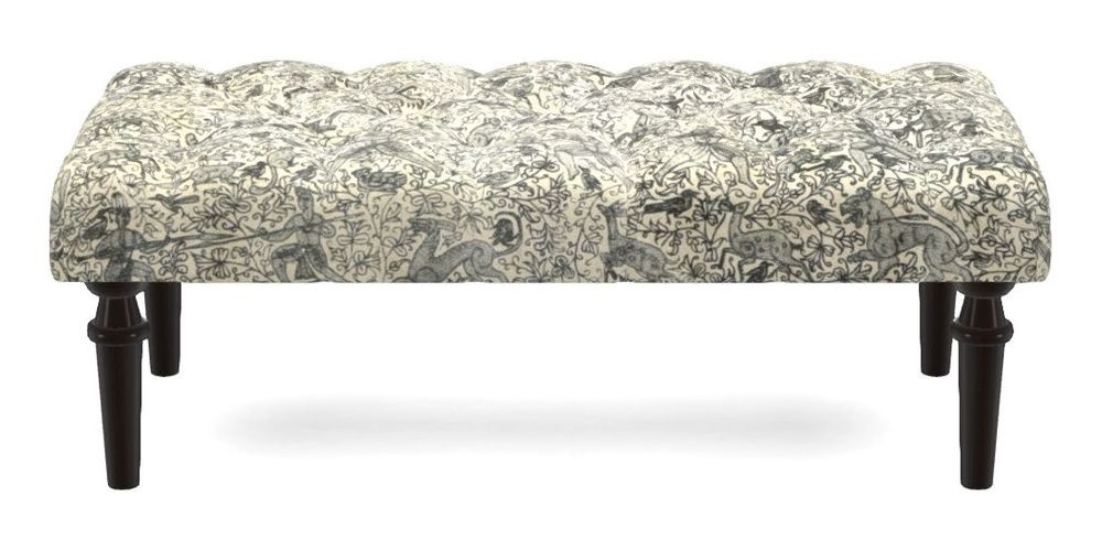 Small Buttoned Footstool