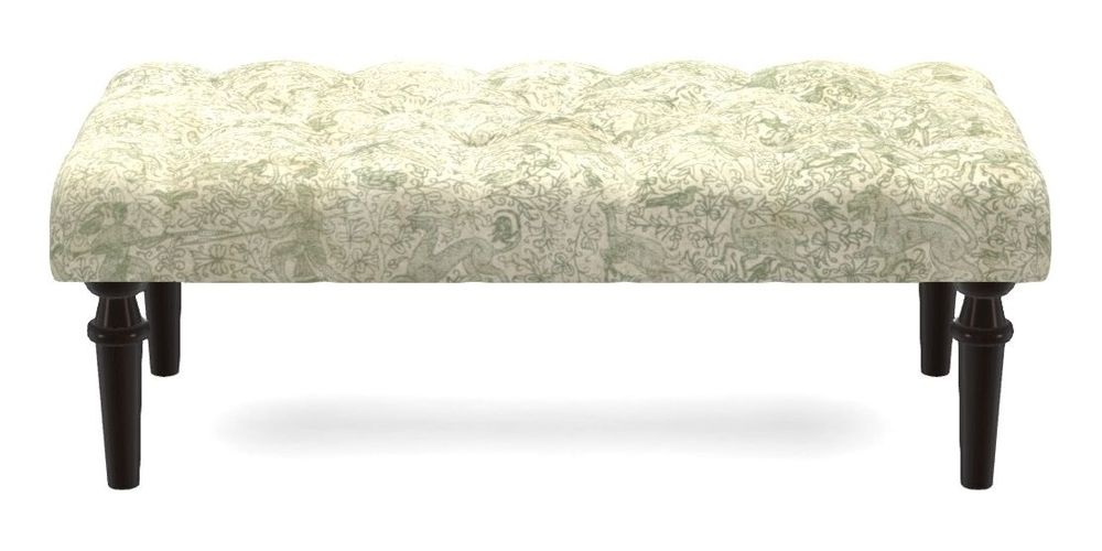 Small Buttoned Footstool